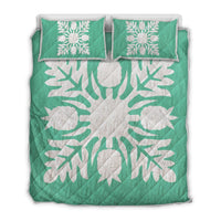 Hawaiian Royal Pattern Quilt Bed Set - Seafoarm - N1 Style - AH Seafoarm - Polynesian Pride