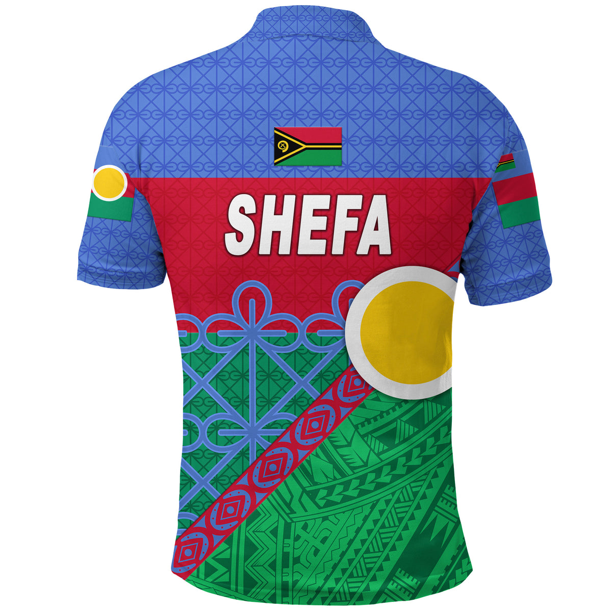 Custom Shefa Province Polo Shirt Vanuatu Pattern Unique Style LT8 - Polynesian Pride