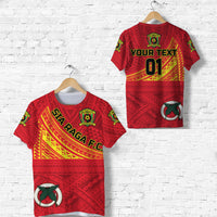 Custom Vanuatu Sia Raga Football Club T Shirt Original Style LT8 Unisex Red - Polynesian Pride