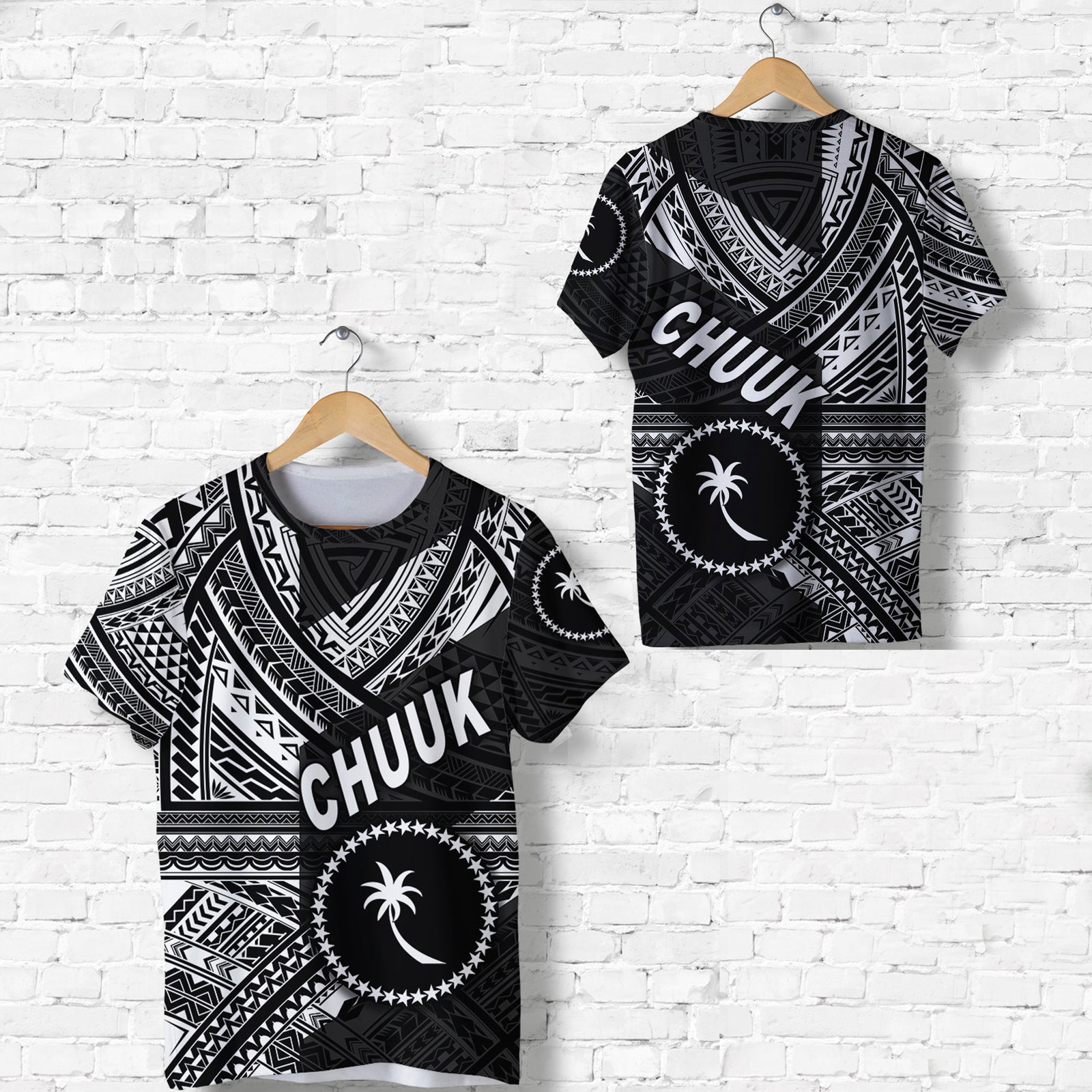 FSM Chuuk T Shirt Original Style Black LT8 Unisex Black - Polynesian Pride