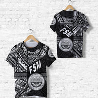 Federated States of Micronesia T Shirt FSM Happy Independence Day Original Vibes Black LT8 Unisex Blue - Polynesian Pride