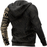 Hoodie Polynesian Tribal Sun Tattoo Style - Polynesian Pride