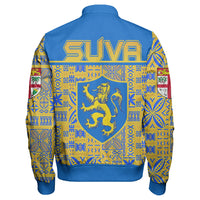 Suva Grammar School Sleeve Zip Bomber Jacket LT10 - Polynesian Pride