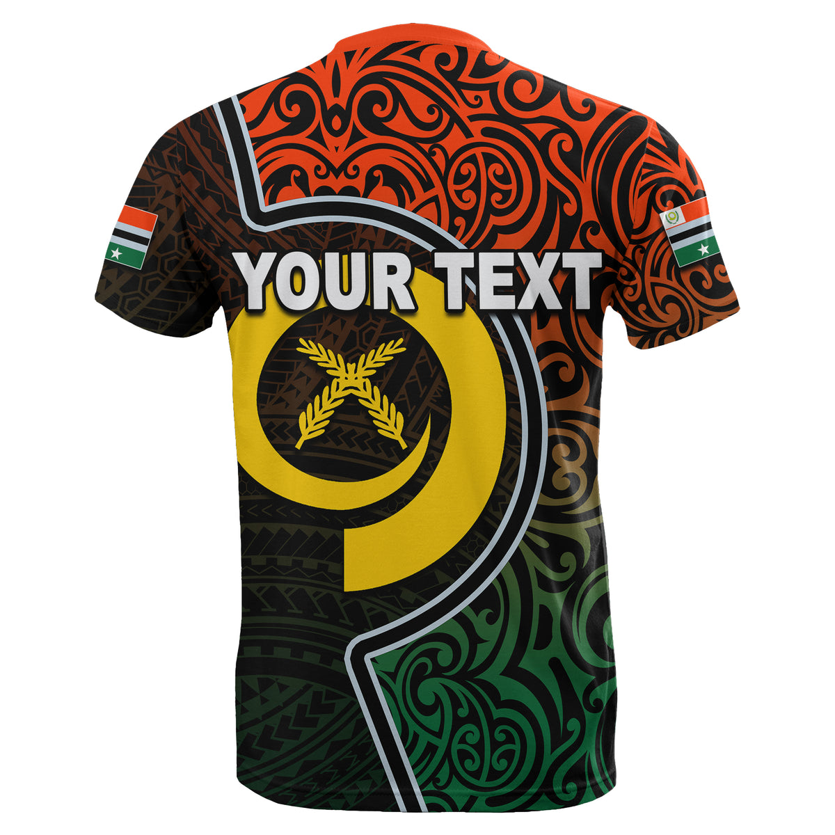 Custom Penama Province T Shirt of Vanuatu Polynesian Flag Color LT6 - Polynesian Pride