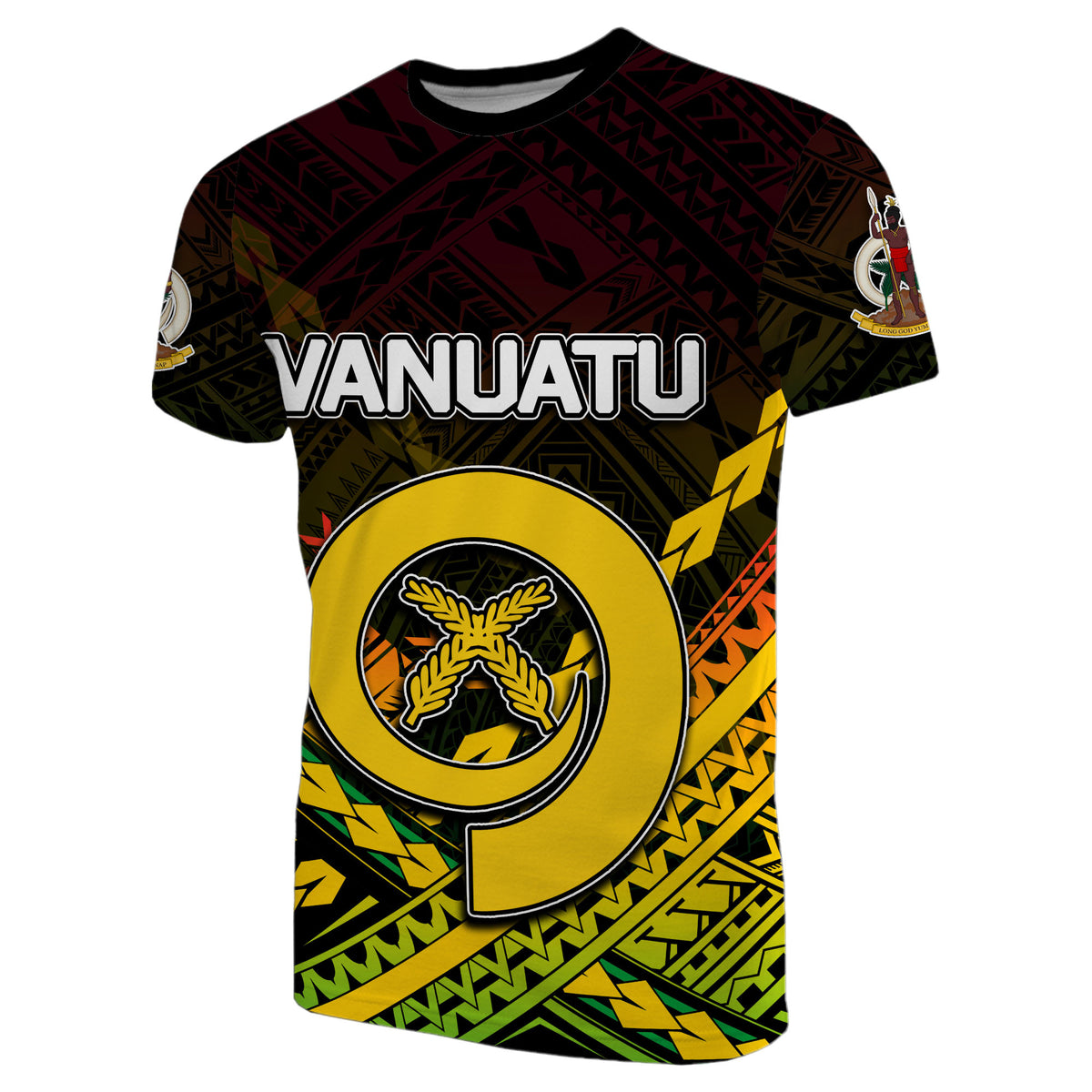 Custom Vanuatu T Shirt Polynesian Style LT6 Unisex Red - Polynesian Pride