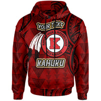 Hawaii Kahuku High & Intermediate School Custom Hoodie Hawaii Kahuku High School Polynesian With Triangle Stylized Pattern LT10 - Polynesian Pride