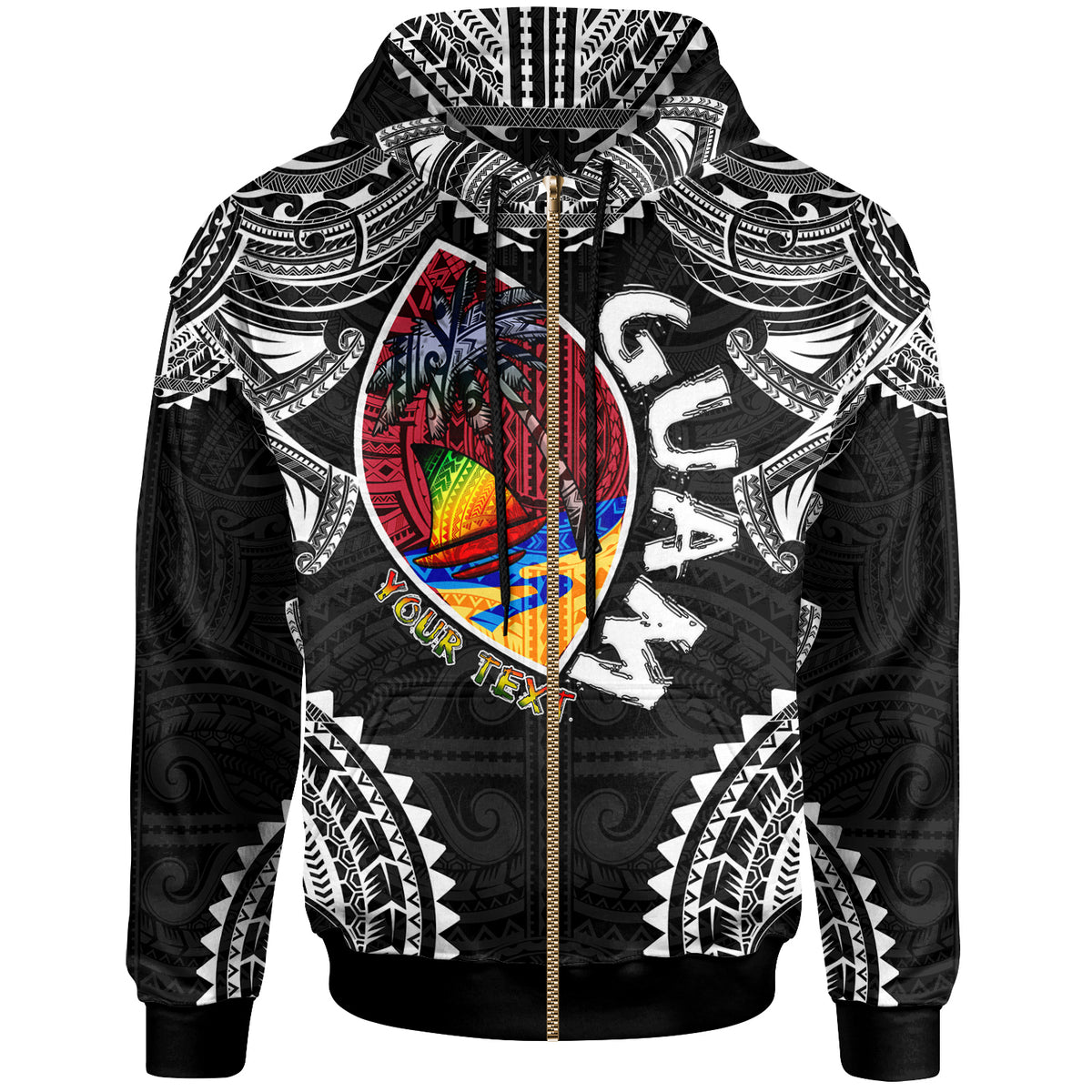Guam Hoodie Custom Guam Independence Day Wish You A Very Happy Independence Day With Polynesian Patterns LT10 - Polynesian Pride