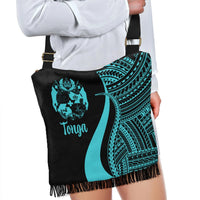 Tonga Boho Handbag - Turquoise Polynesian Tentacle Tribal Pattern - Polynesian Pride