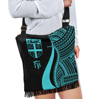 Fiji Boho Handbag - Turquoise Polynesian Tentacle Tribal Pattern - Polynesian Pride