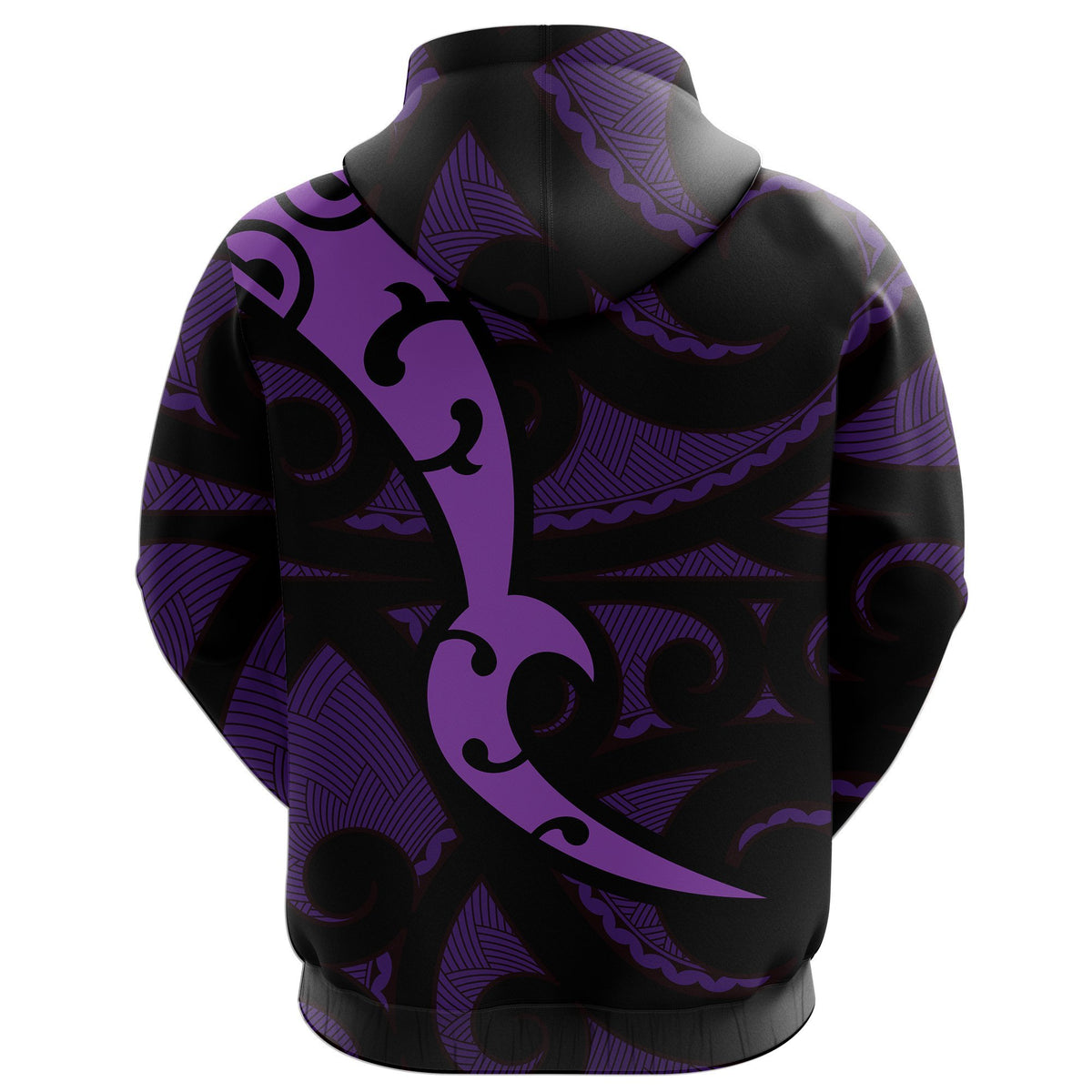 Maori Purple Mangopare Hoodie - Polynesian Pride