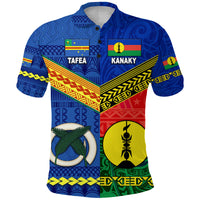 Custom Vanuatu Tafea Province and Kanaky New Caledonia Polo Shirt Together, Custom Text and Number LT8 - Polynesian Pride