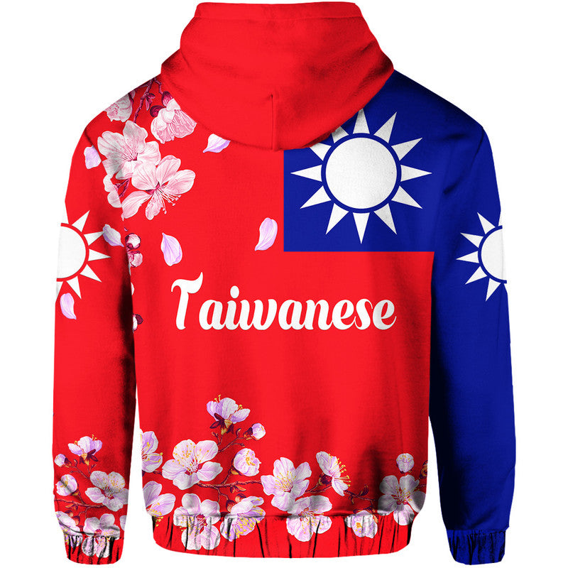 Taiwanese Hoodie Taiwan Plum Blossom Flag Vibes LT8 - Polynesian Pride