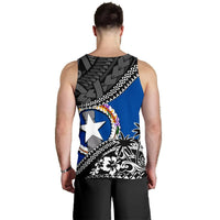 Northern Mariana Islands Men Tank Top Fall In The Wave - Polynesian Pride