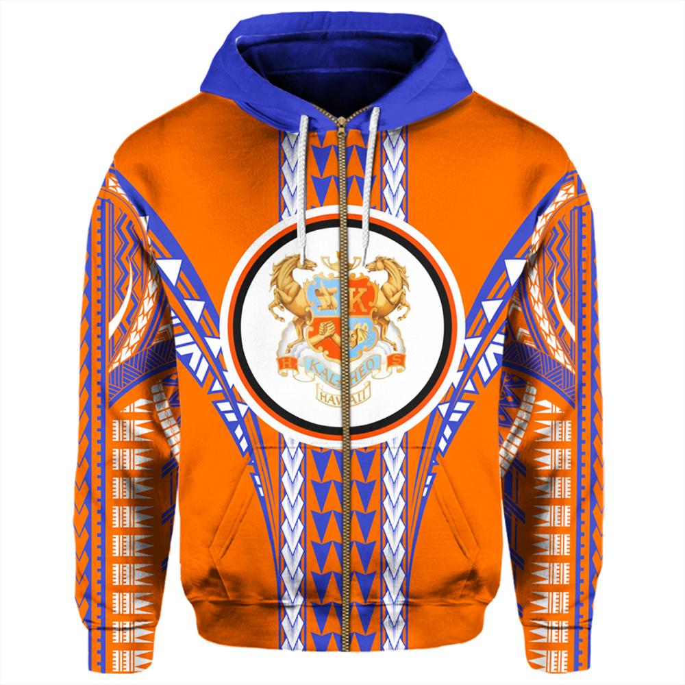 Hawaii Hoodie Kalaheo High Football Jersey Hoodie Zip - Polynesian Pride