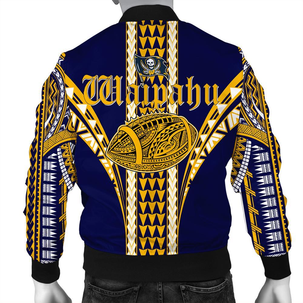 Hawaii Bomber Jacket - Waipahu High Football Jersey Bomber Jacket - AH - Polynesian Pride