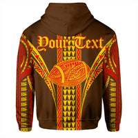 Custom Hawaii Hoodie The Hawaiians Football Zip Hoodie - Polynesian Pride