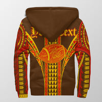 (Personalised) Hawaii - The Hawaiians Football Sherpa Hoodie AH - Polynesian Pride