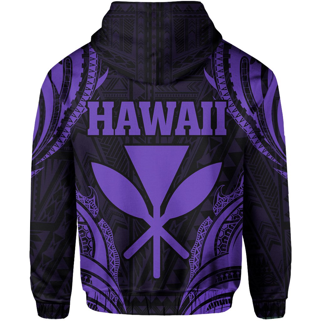 Polynesian Turtle Kanaka Maoli Hawaii Hoodie Purple - Polynesian Pride
