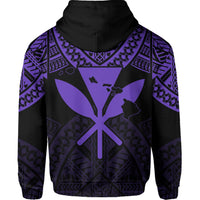 Hawaii Polynesian Hoodie Limited Tab Style Purple - Polynesian Pride