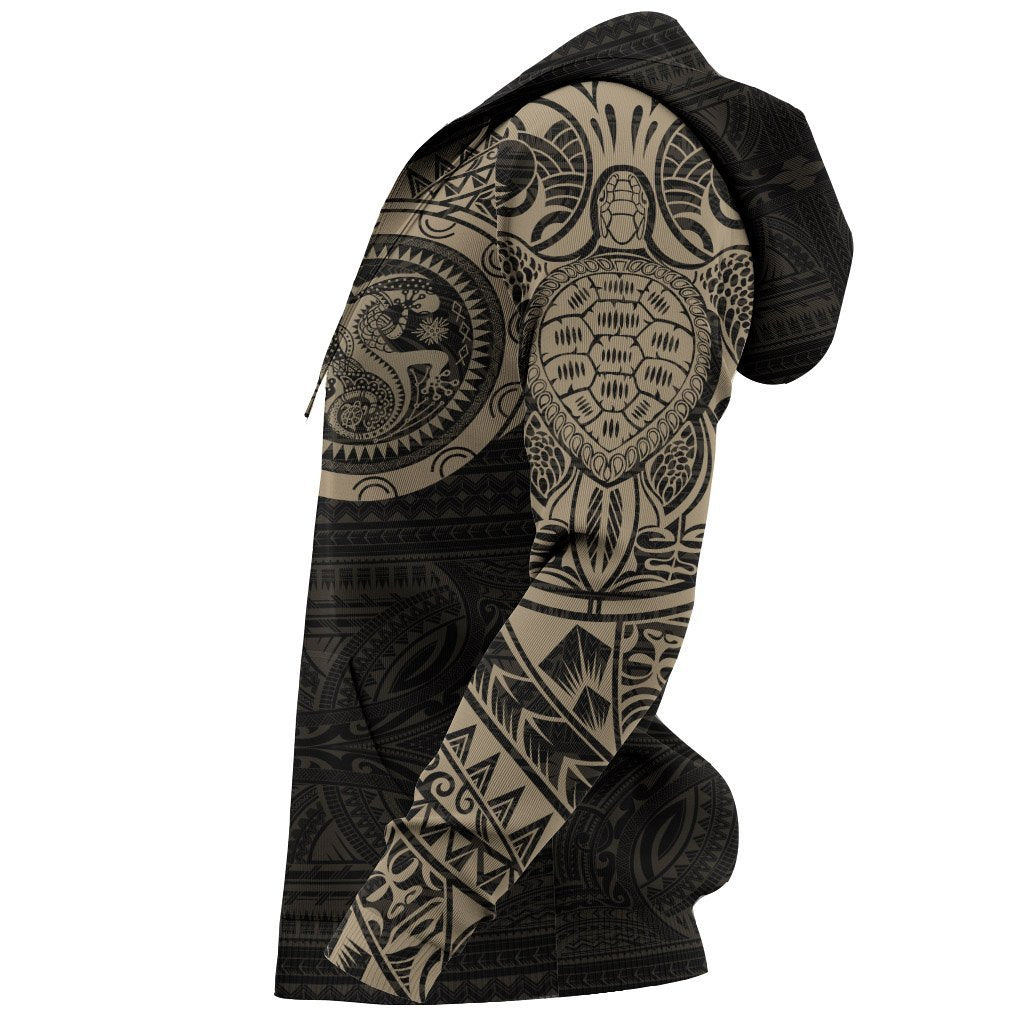 Hoodie Polynesian Tribal Lizard Tattoo Style - Polynesian Pride