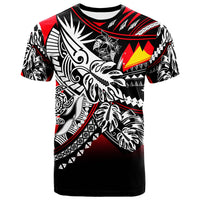 Tokelau T Shirt Tribal Jungle Pattern Unisex Red - Polynesian Pride