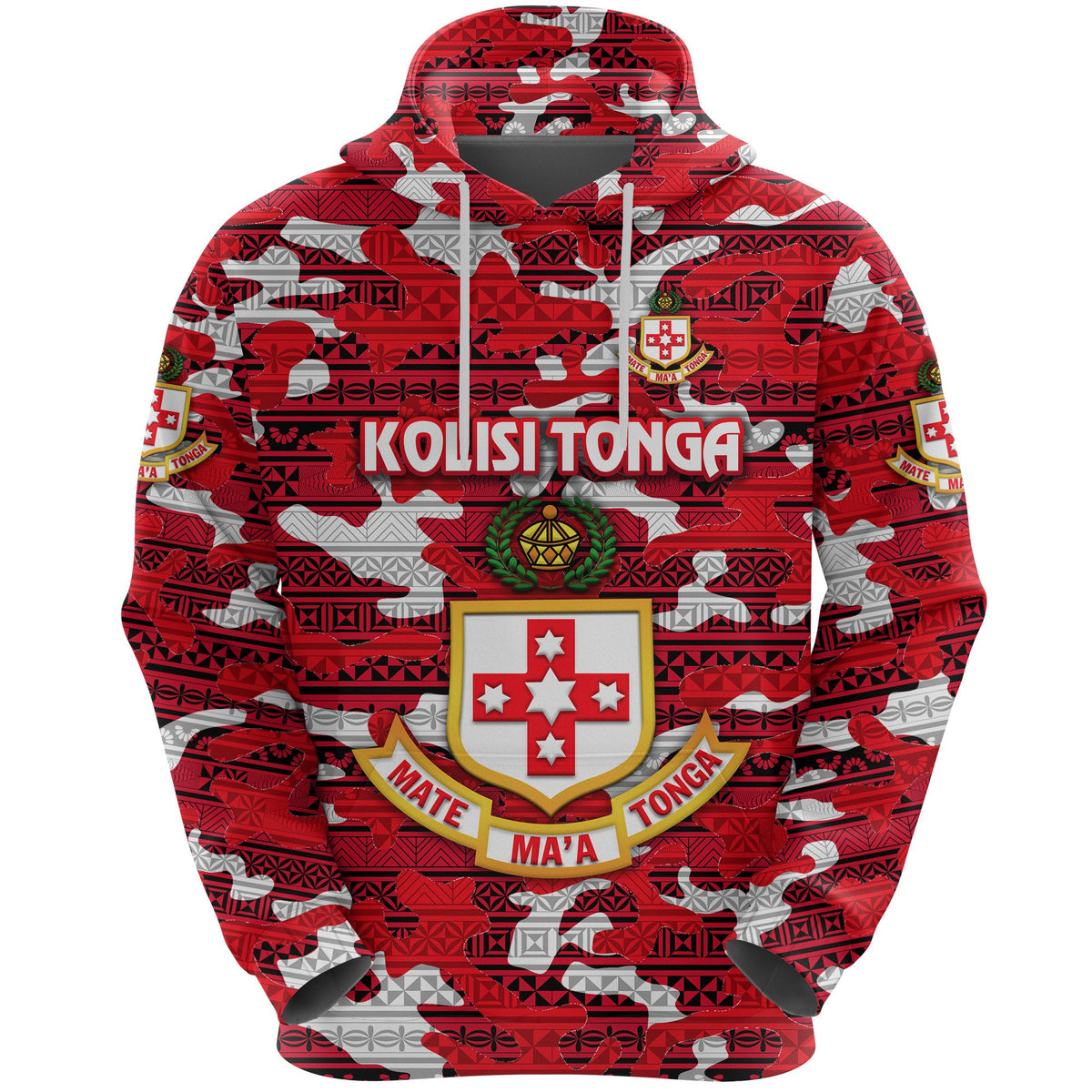 Kolisi Tonga Hoodie Mate Maa Tonga Camouflage Vibes Ashburton Old Boys - Polynesian Pride