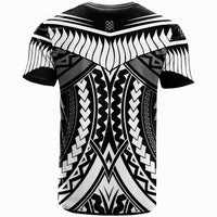 Tonga T Shirt Tooth Shaped Necklace Texture White - Polynesian Pride