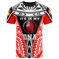 Tonga T Shirt Its In My DNA White Red Color Unisex Red - Polynesian Pride