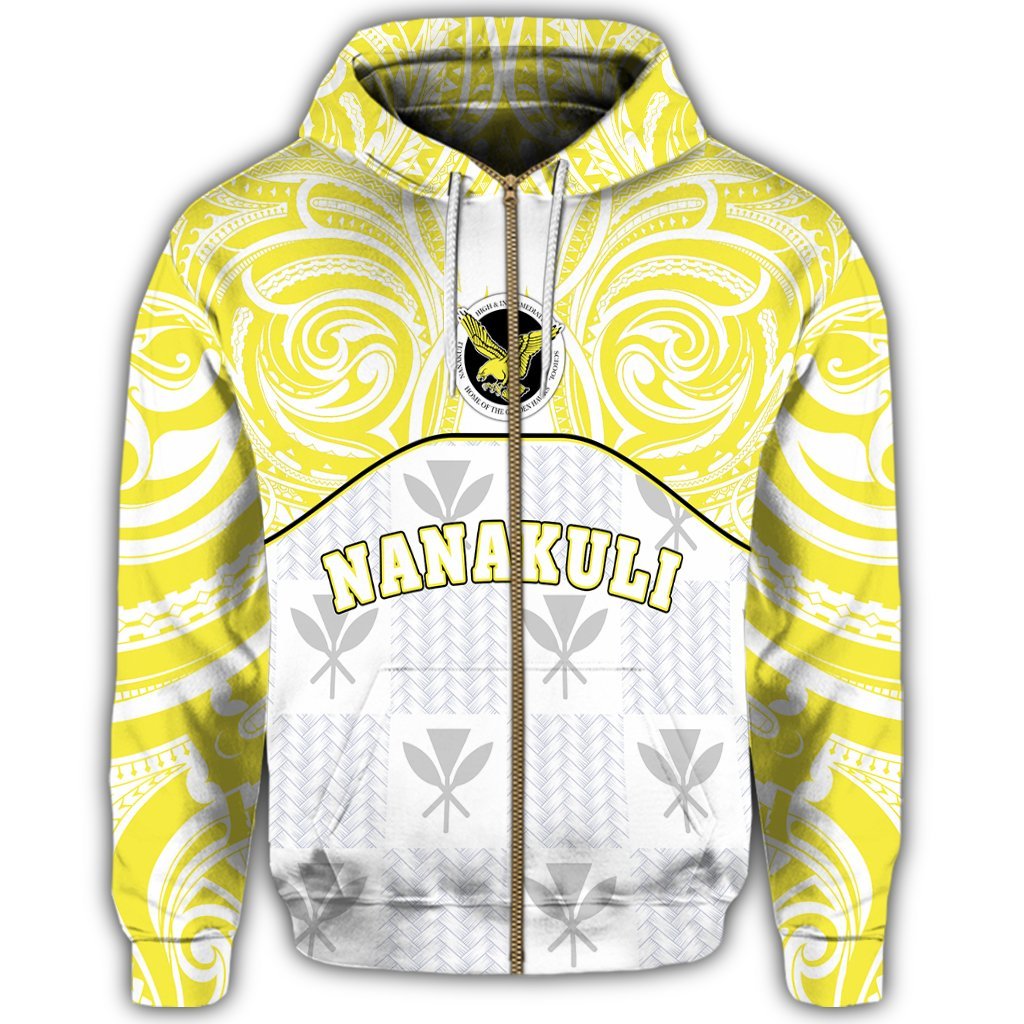 hawaiiZipper Hoodie Kanaka Nanakuli High School Zipper Hoodie Demodern Style - Polynesian Pride