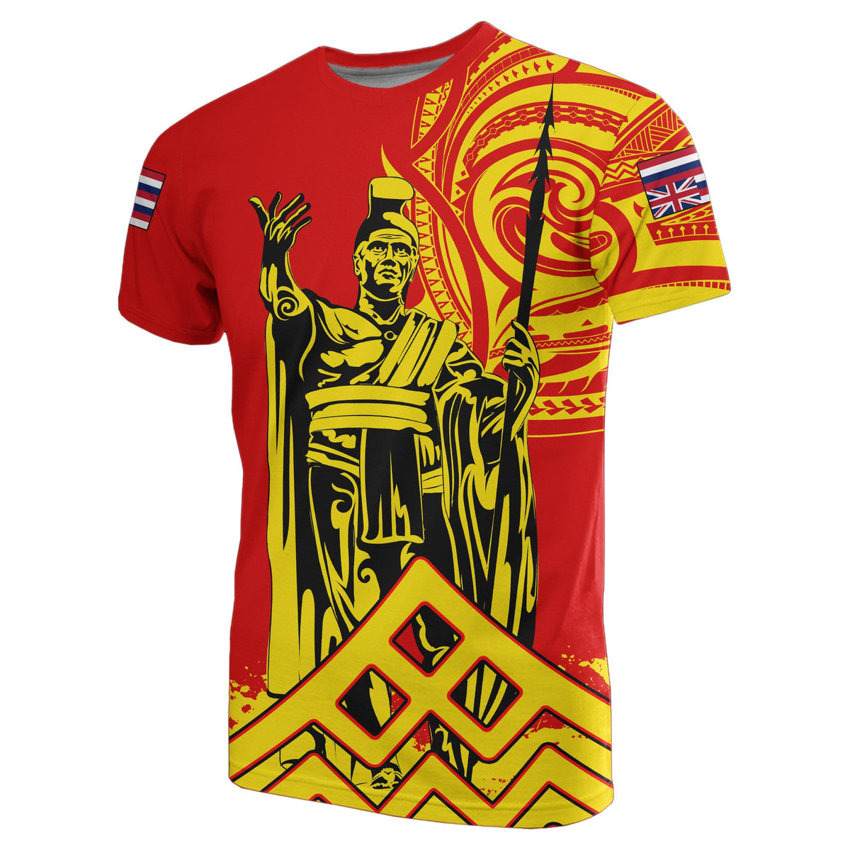 Hawaii T Shirt King Polynesian Mauna Kea - Polynesian Pride