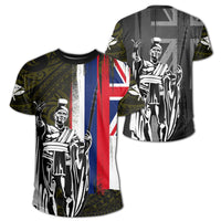 Hawaii King Flag Polynesian T Shirt Yellow Unisex Yellow - Polynesian Pride