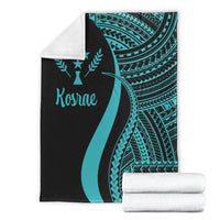 Kosrae Premium Blanket - Turquoise Polynesian Tentacle Tribal Pattern - Polynesian Pride