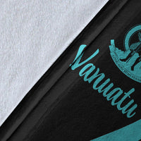 Vanuatu Premium Blanket - Turquoise Polynesian Tentacle Tribal Pattern - Polynesian Pride