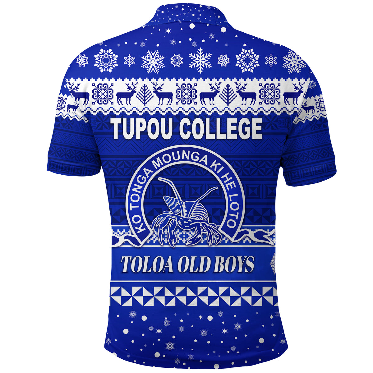 Tupou College Toloa Old Boys Christmas Polo Shirt Simple Style LT8 - Polynesian Pride