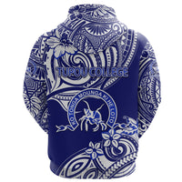 Custom Kolisi Ko Tupou College Tonga Hoodie Unique Vibes Blue - Polynesian Pride
