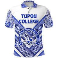 Custom Kolisi Ko Tupou College Tonga Polo Shirt Creative Style White, Custom Text and Number - Polynesian Pride