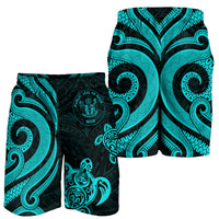 Niue Men's Short - Turquoise Tentacle Turtle - Polynesian Pride