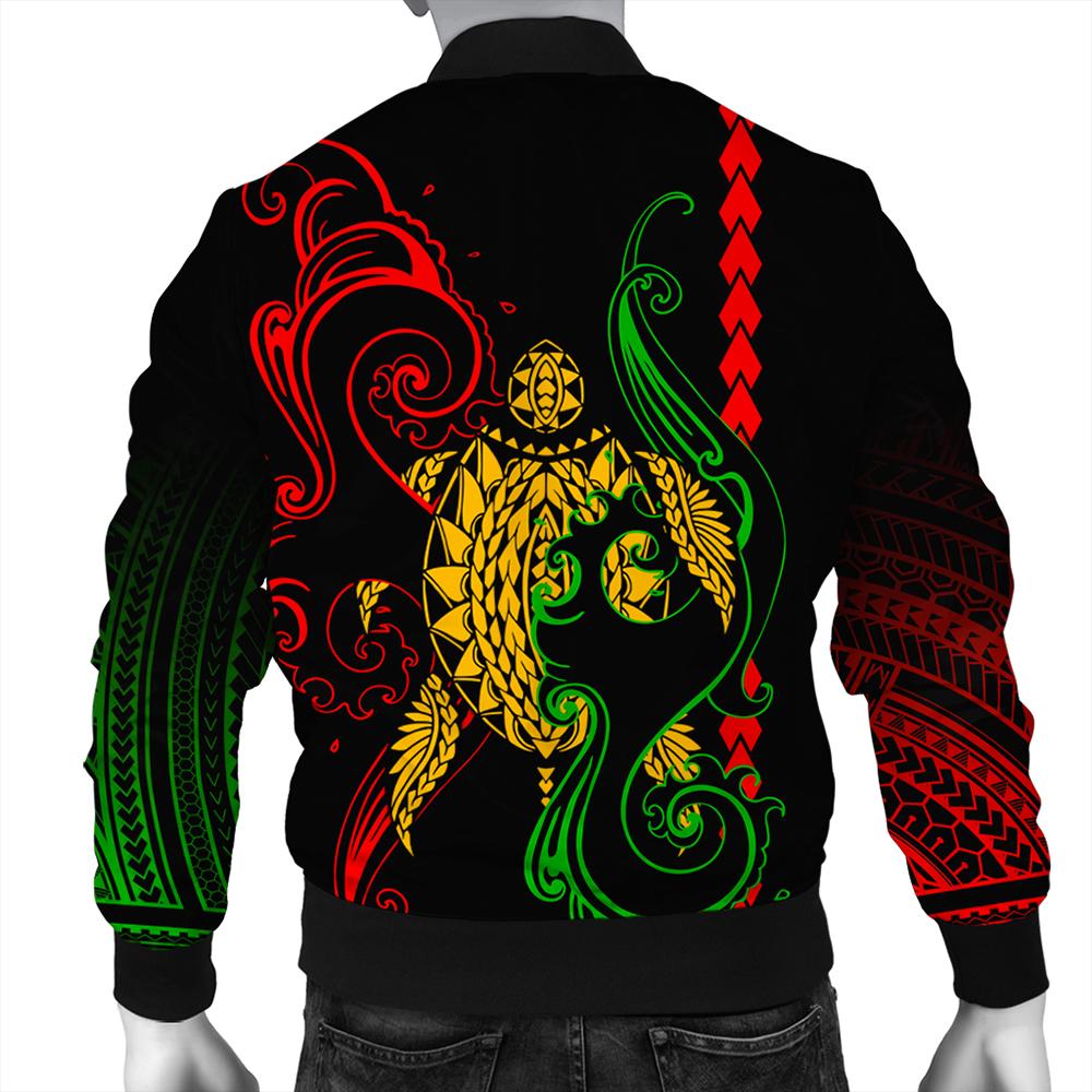 Hawaii Bomber Jacket - Turtle Sea Bomber Jacket AH - Polynesian Pride