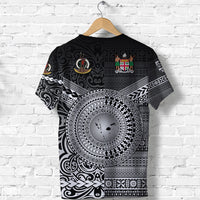 Vanuatu Fiji T Shirt Together Black LT8 - Polynesian Pride