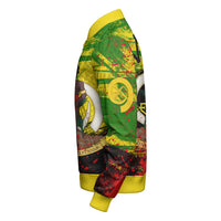 Vanuatu Independence Day Grunge Sleeve Zip Bomber Jacket LT10 - Polynesian Pride