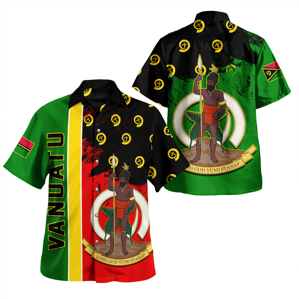 Vanuatu Flag Pattern Style Beach Shirt LT10 Unisex Yellow - Polynesian Pride