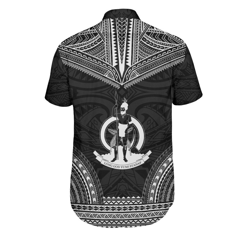 Vanuatu Polynesian Chief Shirt - Black Version - Polynesian Pride