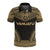 Vanuatu Polo Shirt Vanuatuan Coat Of Arms Polynesian Chief Tattoo Gold Version Unisex Gold - Polynesian Pride