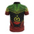 Vanuatu Polo Shirt Vanuatuan Coat Of Arms Polynesian Chief Tattoo Reggae Version - Polynesian Pride