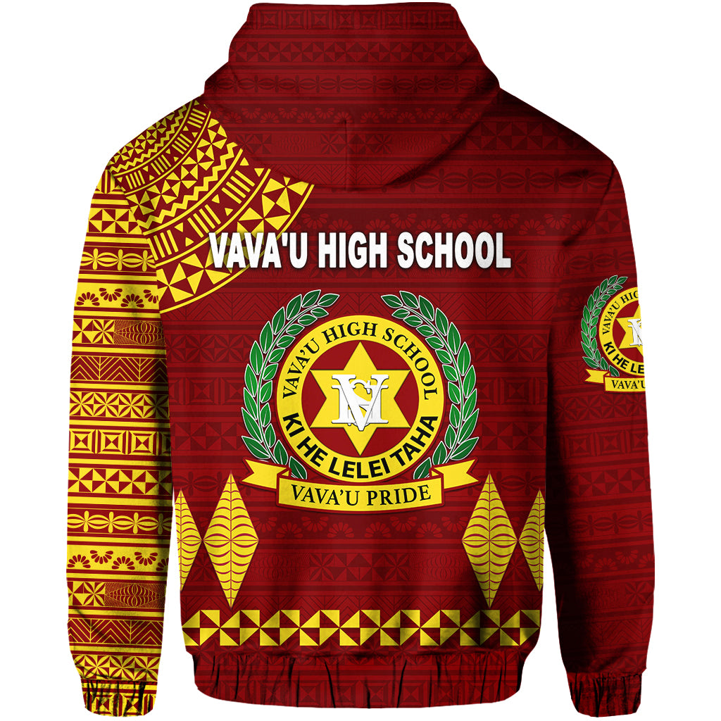Tonga Vavau High School Hoodie Simple Style Maroon LT8 - Polynesian Pride