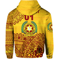 Custom Tonga Vavau High School Zip Hoodie Kupesi Vibes Yellow LT8 - Polynesian Pride