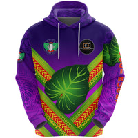 Custom Fiji Vuci Rugby Club Hoodie Creative Style Purple, Custom Text and Number LT8 - Polynesian Pride