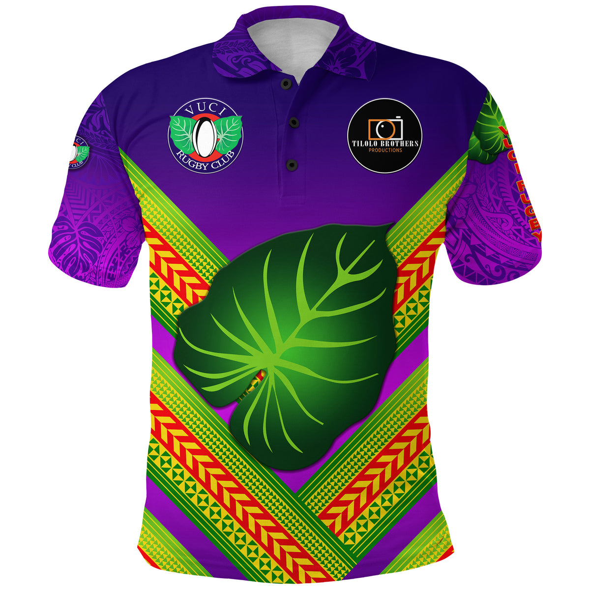 Fiji Vuci Rugby Club Polo Shirt Creative Style Purple LT8 - Polynesian Pride