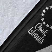 Cook Islands Premium Blanket - White Polynesian Tentacle Tribal Pattern - Polynesian Pride