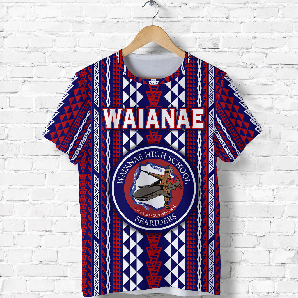 Hawaii Waianae High School T Shirt Seariders Simple Style LT8 - Polynesian Pride
